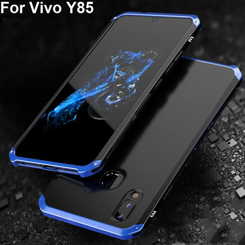 Чехлы для Vivo Y85 чехол жесткая задняя часть PC металлический бампер деловой