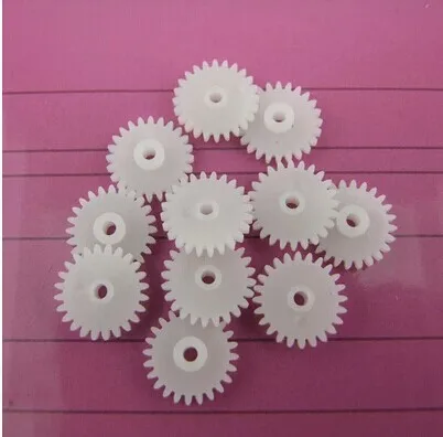 

242A spindle single gear 0.5 module, 24 teeth, inner diameter 2MM motor models DIY model toy car motor gear parts