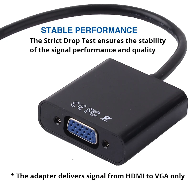 M. uruoi HDMI к VGA адаптер с аудио кабелем папа Famale конвертер 1080P мама для ПК видео