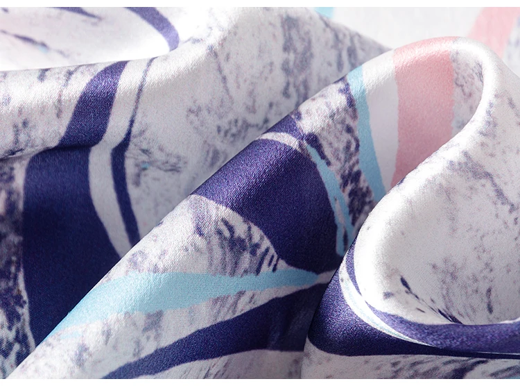 Женское длинное платье 100% натуральный шелковый атлас принт одет v образный вырез