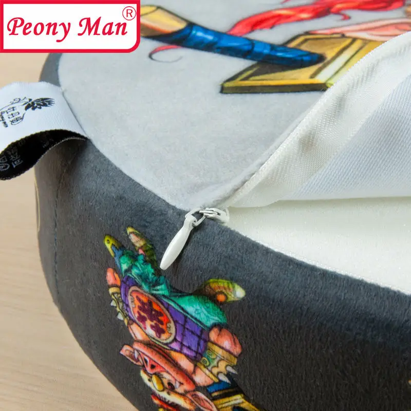 High Quality! 3D Simulation Plush Chinese Zodiacs Cushion Round Pillow Chair Seat Sofa Meditation Floor Cushions Birthday Gift | Дом и сад