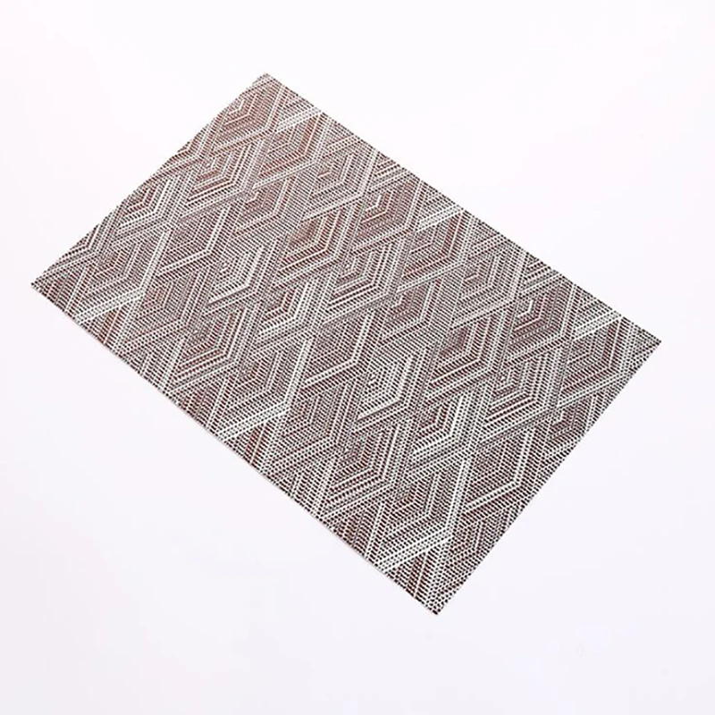 Waterproof Plastic PVC Table Mat Chic Placemat For Tableware Dining Pad Lattice Pads Bowl Coaster Kitchen Accessories | Дом и сад