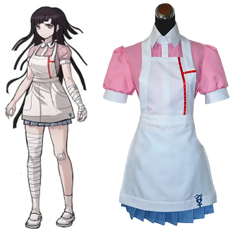 Dangan Ronpa 2 Danganronpa Mikan Tsumiki платье Косплей Костюм на заказ| |