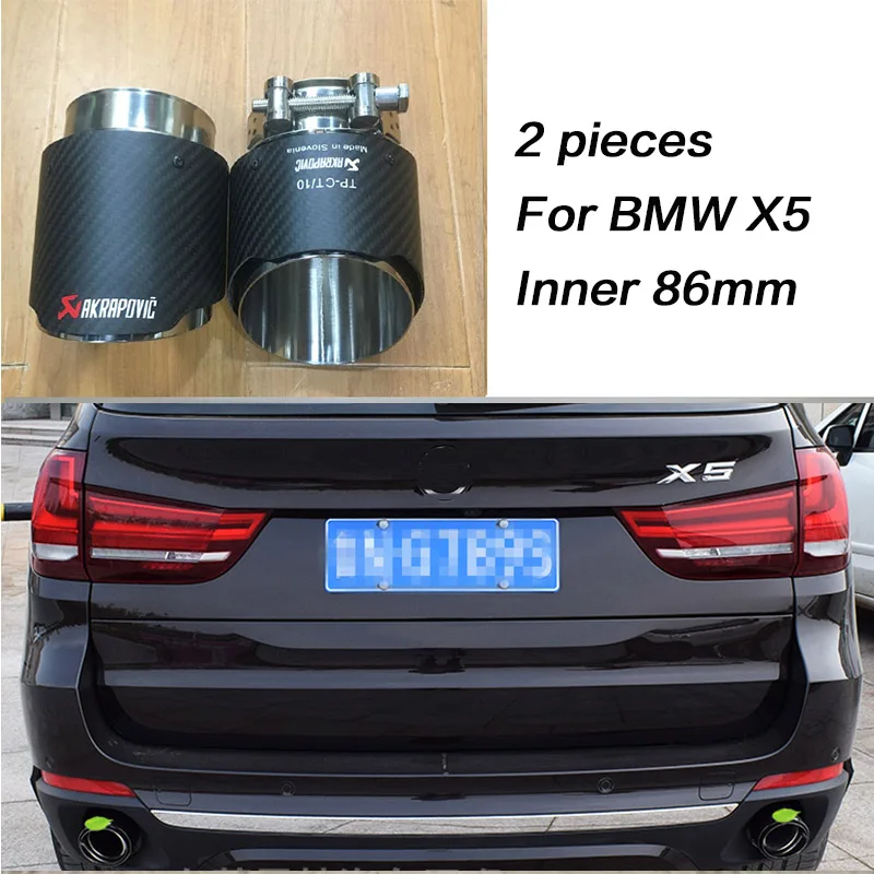 LENTAI накладка на выхлопную трубу для BMW X5 e53 e70 X6 e71 x1 F48 2015 2016 2017 M аксессуары