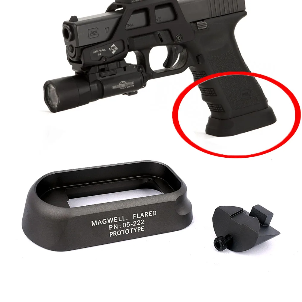 CRUSHUNT Тактический ALG защита расклешенные Magwell для пистолета страйкбола Gen3 Glock 17 18C 24