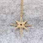 Новое поступление, ожерелье North Star, женские медные ювелирные изделия, подарок для девушки, Прямая поставка, принимается YP6387