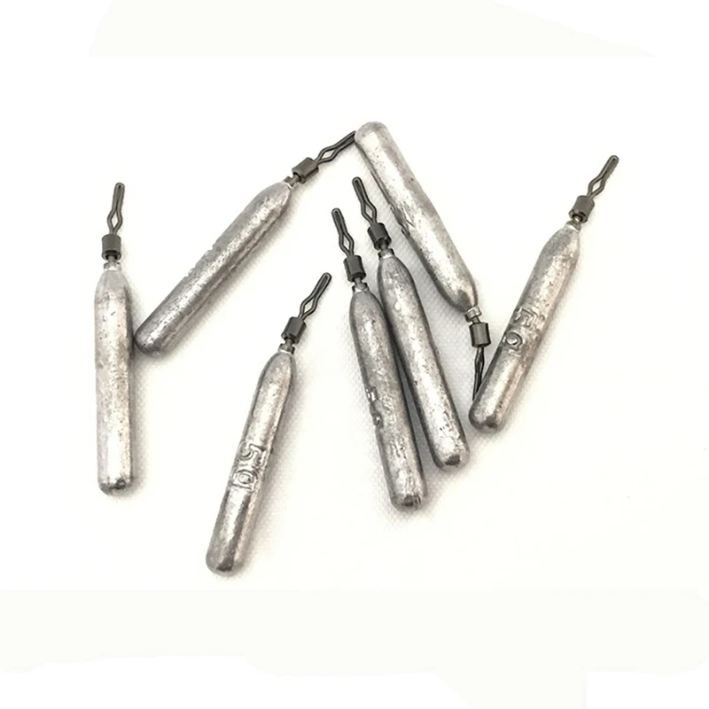 10 шт./партия длинные рыболовные свинцовые грузила | Спорт и развлечения