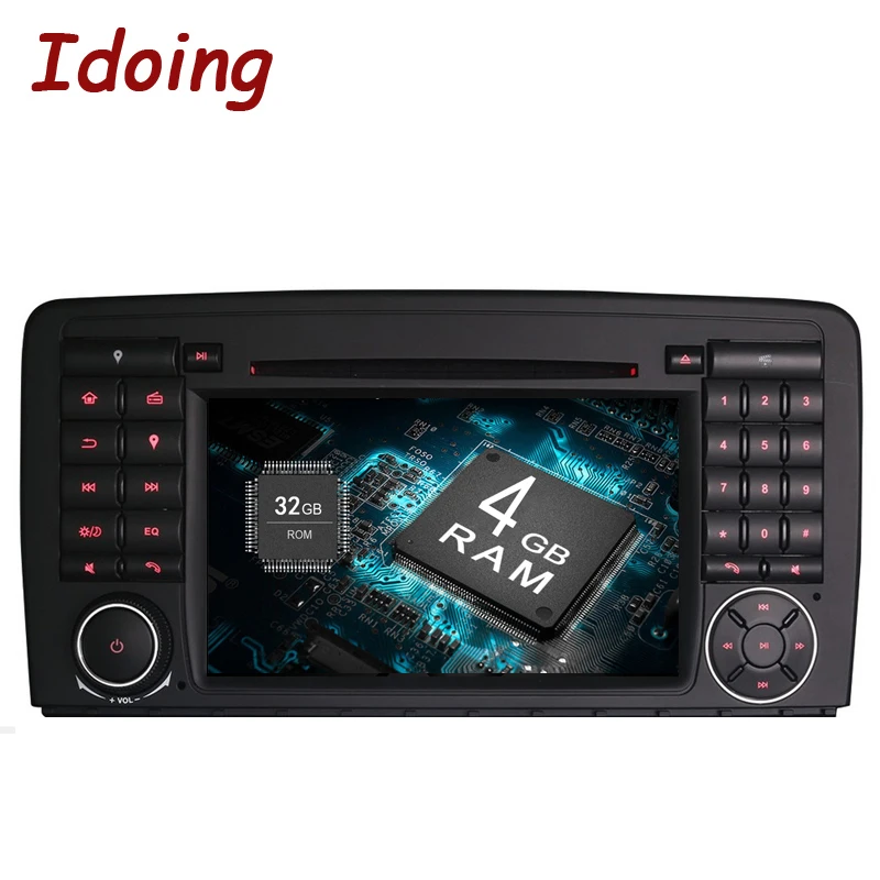 Idoing Android8.0/4G + 32G/8Core для MercedesBenz W215/W220 2Din автомобильный мультимедийный плеер рулевое
