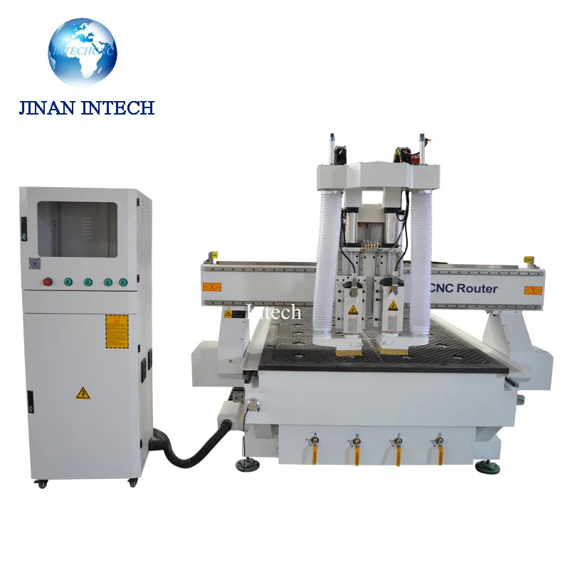 Наивысшее качество вакуумный стол multi глава 4 оси ЧПУ гравюра машины|wood engraving machine|4