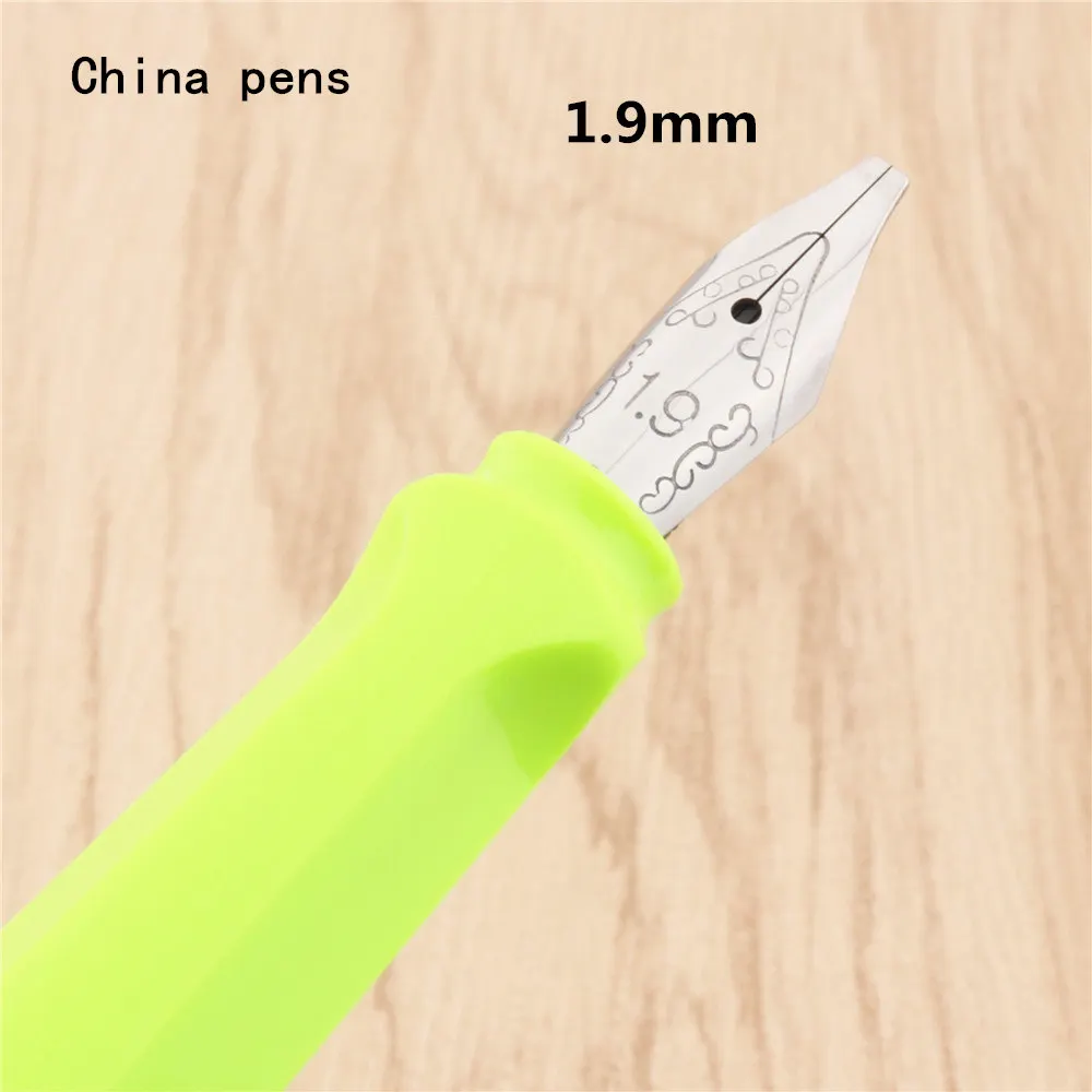 Jinhao 871 флуоресцентная зеленая английская каллиграфия Duckbill параллельная художественная ручка цветок тело плоский перо Тибетский арабский авторучка