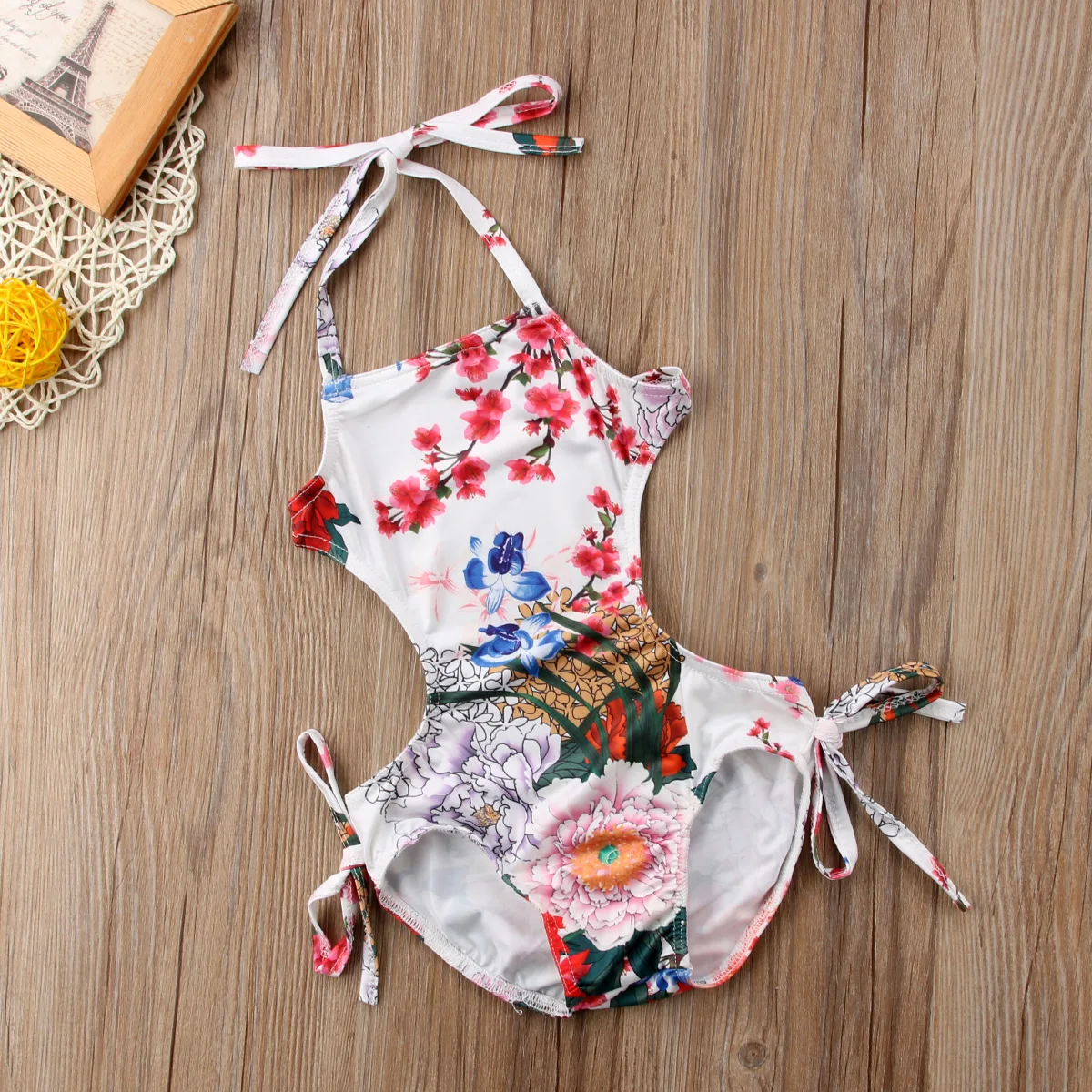 Pudcoco бинты Обувь для девочек Довольно Цветочный комплект маленьких Купальники