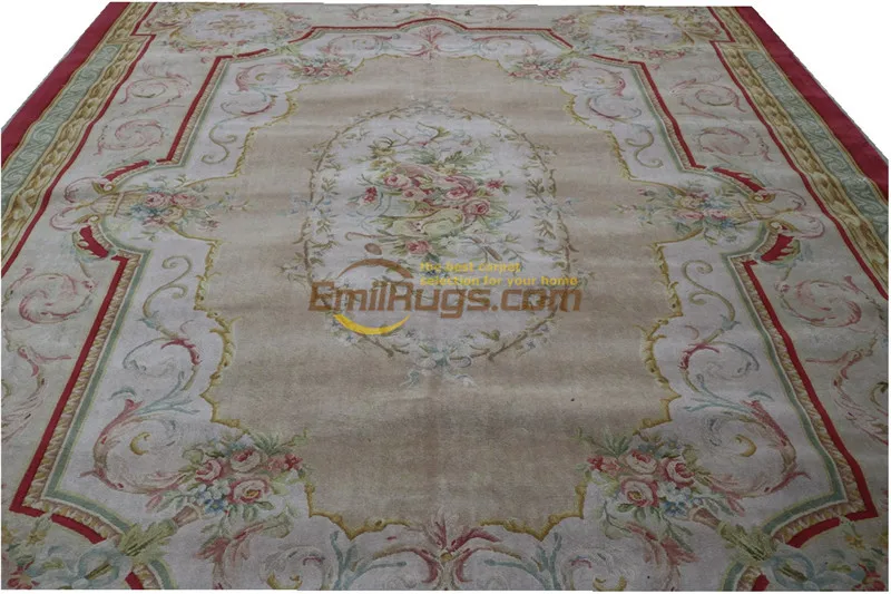 Beste Savonnerie Bloemen Trellis Ontwerp Dik En Pluche Handgeknoopt Tapijt Franse Savonnerie Tapijten Handgemaakte Vintage Modernisme