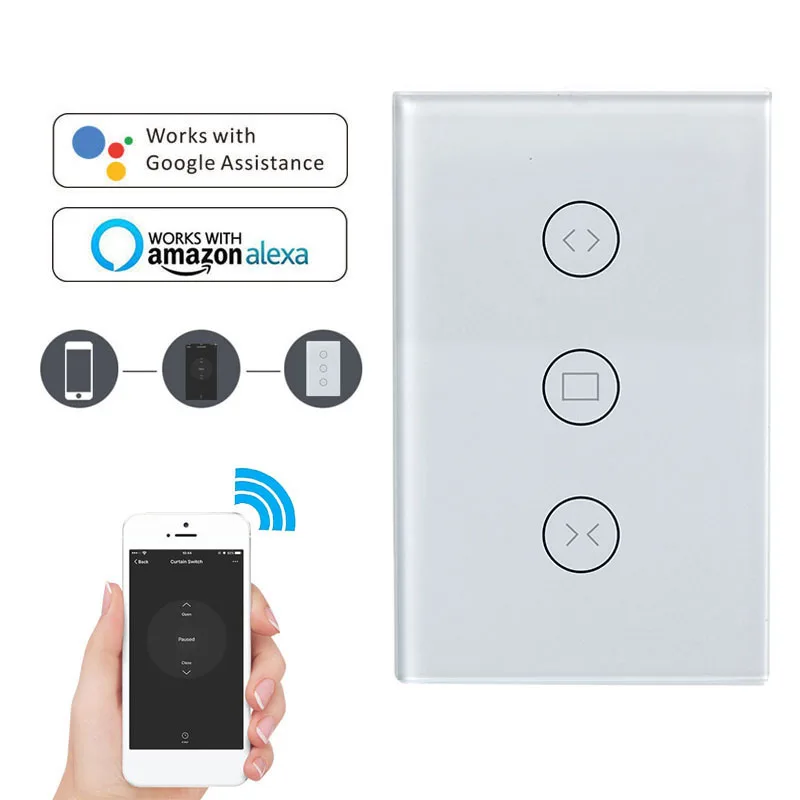Переключатель для штор Smart Home Wi-Fi переключатель занавесок с электроприводом
