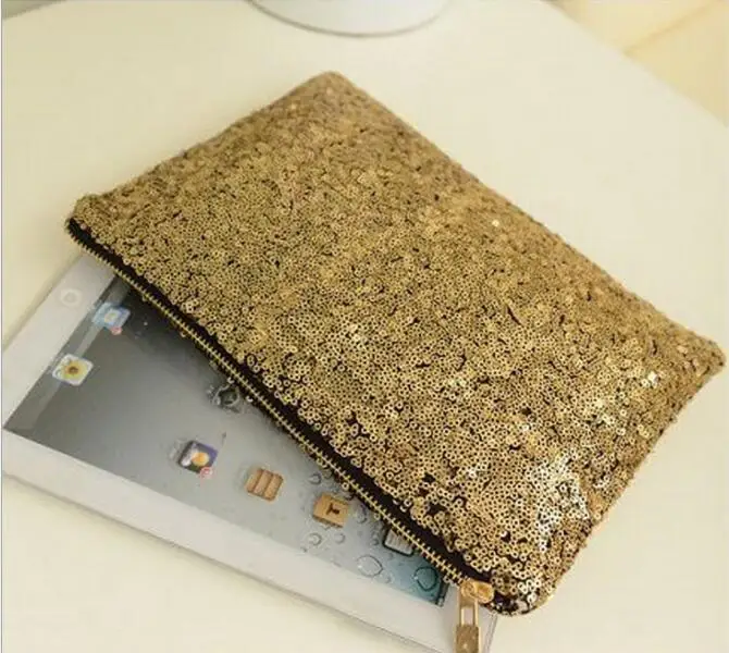 Женский клатч с блестками блестящая сумка конверт женская для макияжа ретро