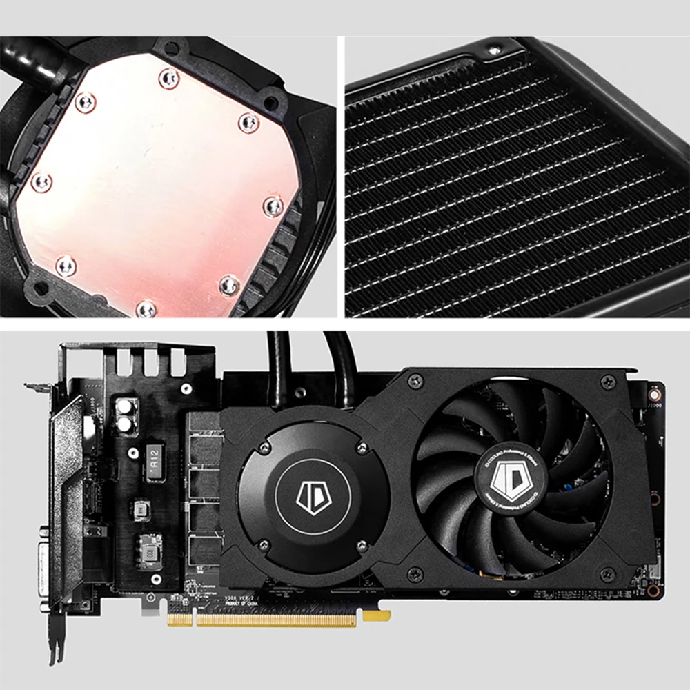 Для игровой VGA карты + светодиодное освещение Nvidia & ATI ноутбук новый ID охлаждение 120