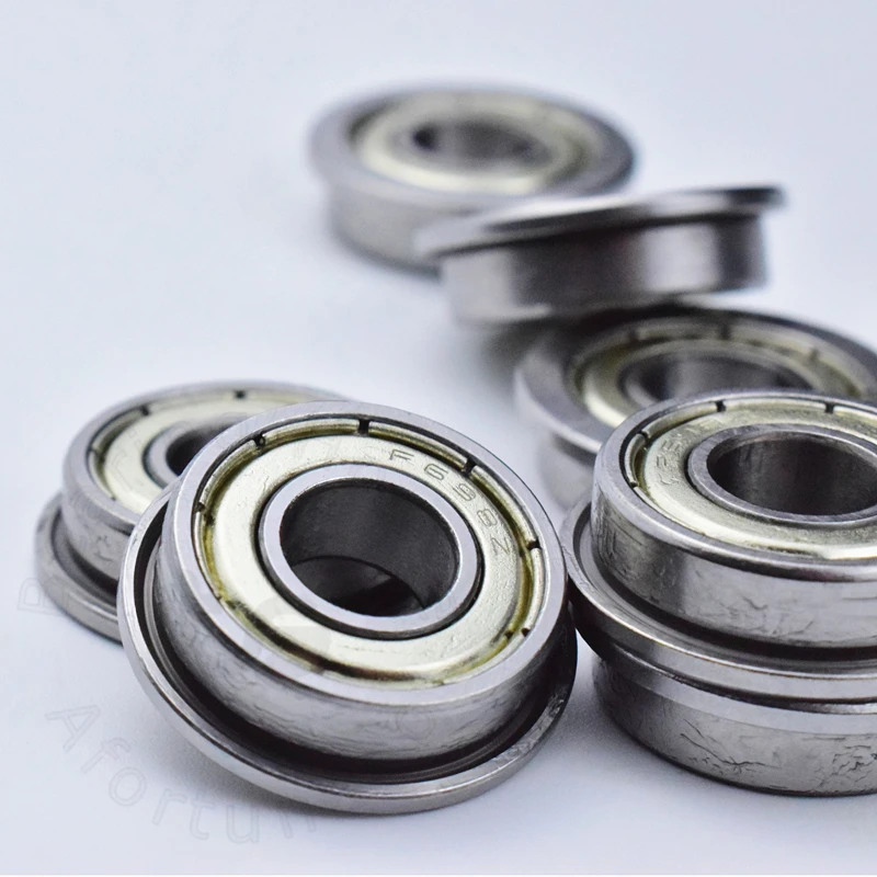 F698ZZ 8*19(22)*6mm 10pieces bearing ABEC-5 Flange bearings 698 F698Z chrome steel deep groove | Обустройство дома