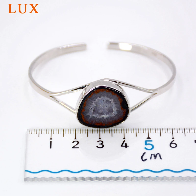 Druzy Geode, праздничный браслет, подарок на свадьбу, день рождения, табассе, geode, браслет, серебряные манжеты, серебро 925 пробы