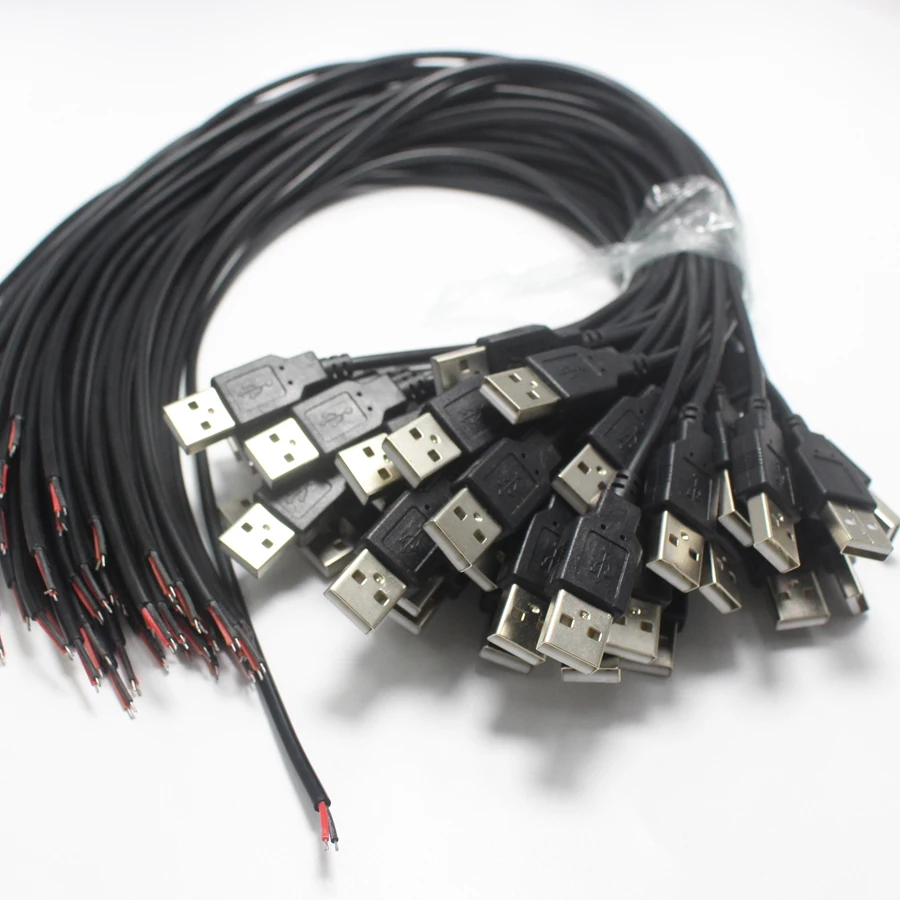 1 шт. 22AWG 30 см 2 контактный провод USB разъем сделай сам кабель для подключения к
