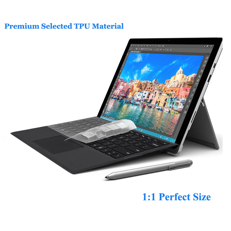 Водонепроницаемый чехол для Microsoft Surface Pro 4 12 3 ''New 2017 Tpu дюймов|Чехлы клавиатуры|