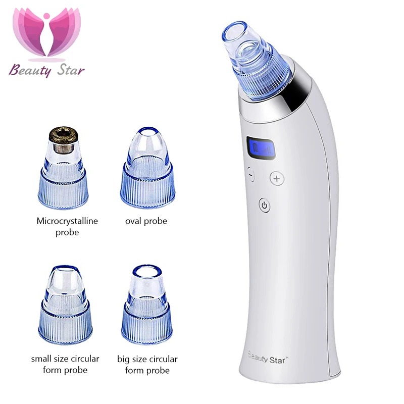 

Beauty Star Vacuum Blackhead Remover Facial Pore Cleaner Comedo Blackhead Vacuum Suction Machine Microdermoabrasion Peel Skin