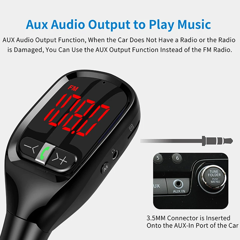 Автомобильный MP3 плеер CDEN Bluetooth приемник FM передатчик U диск музыка aux вход