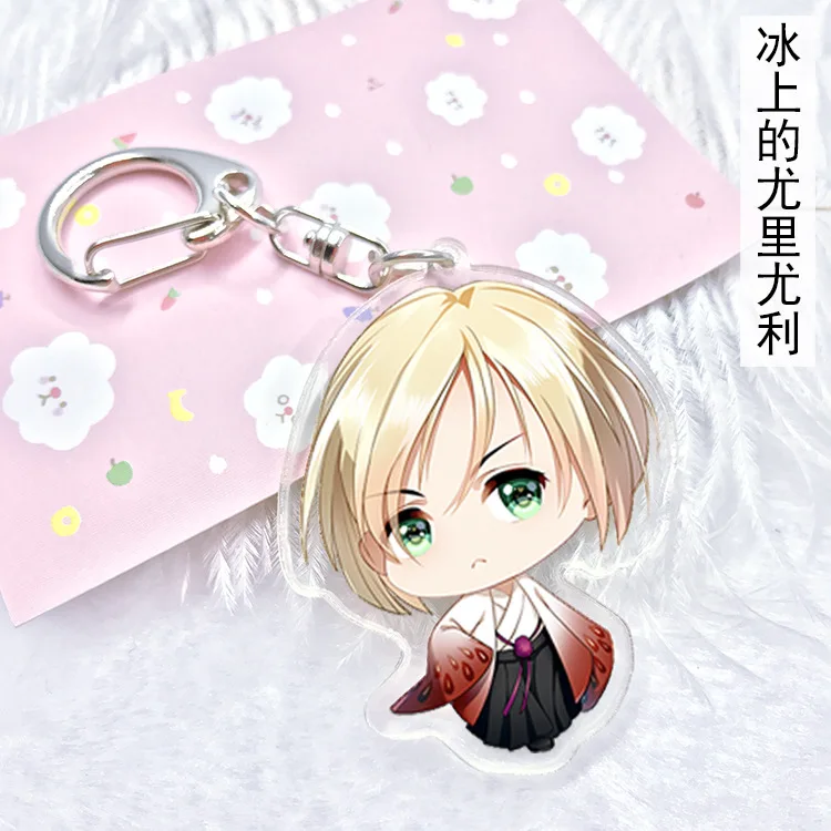 COSANER Yuri on ice Мода Аниме акриловые брелки мультяшный брелок подвеска унисекс