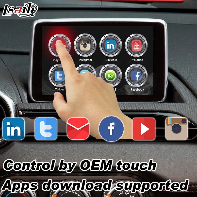 Android 7 1 gps-навигатор для Mazda CX-5 MX-5 CX-9 2014-2019 мультимедийный интерфейс видео с