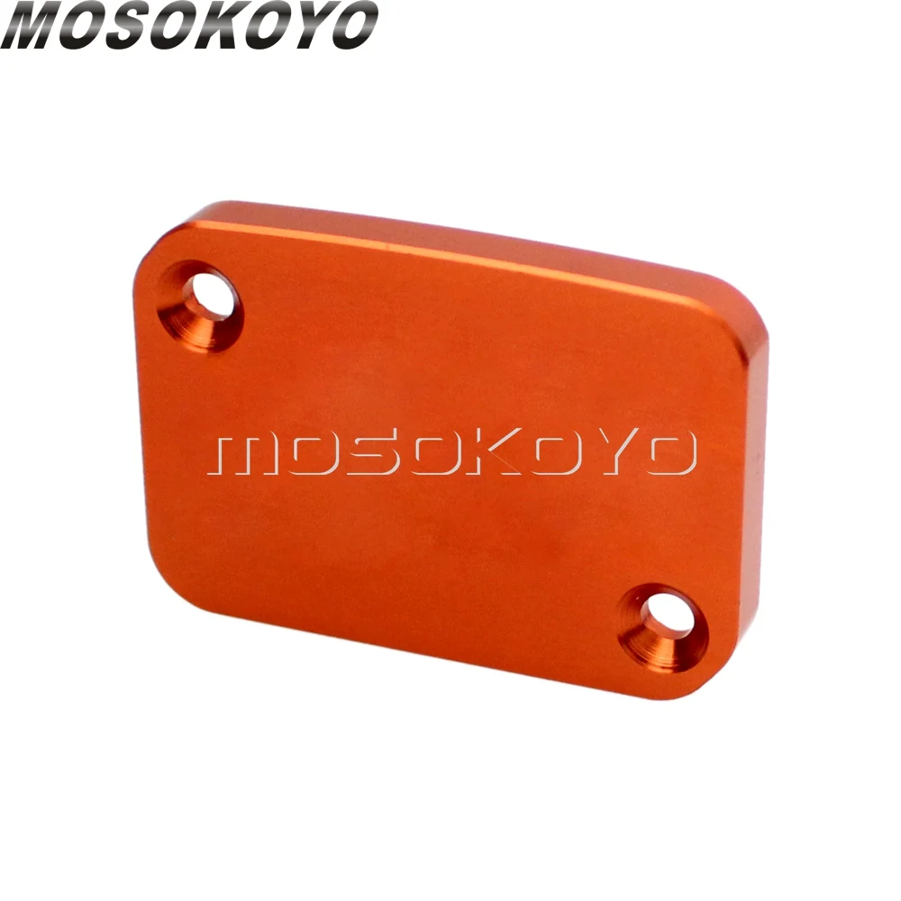 Оранжевый Алюминиевый CNC передний тормозной насос для мотоцикла крышка