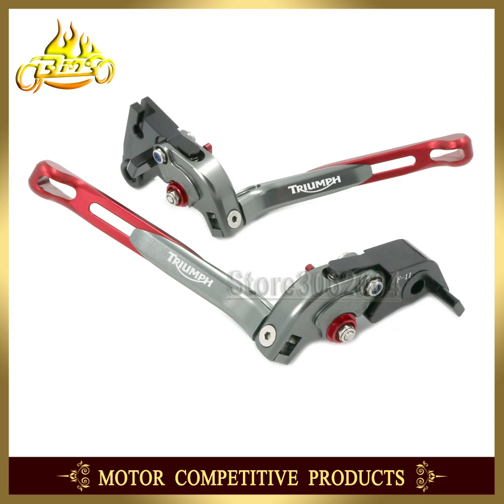 Складные Выдвижные регулируемые мотоциклетные тормоза рычаги сцепления для TRIUMPH