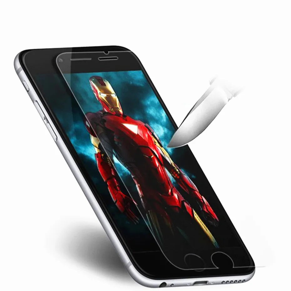 Ультратонкое защитное стекло 9H для iphone 6 6s 7 8 plus защита экрана закаленное Apple x 5 5S se