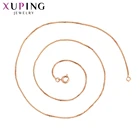 Xuping ювелирные изделия, экологическая медь, розовое золото, модная цепочка ожерелье 45307