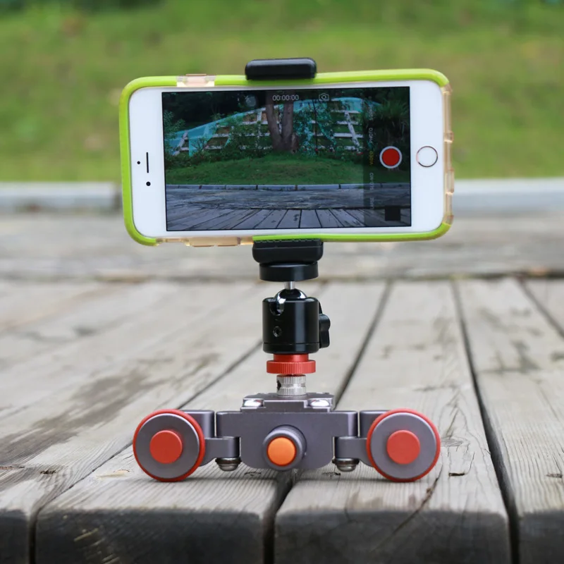 Настольный Авто Долли для Камеры Железнодорожный Подвижный Слайдер Конькобежец