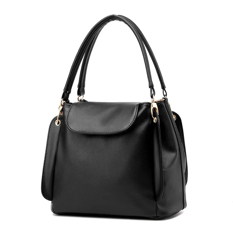 2017 Женская Мода Сумочка Кожа PU Tote Сумка Ведро Дамы Кошелек Повседневная Емкость