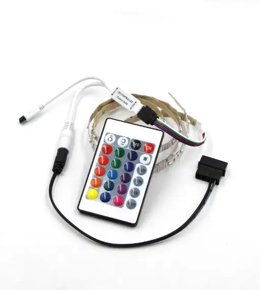 rgb 24key remote Магический RGB светодиодные ленты гибкий свет питания SATA интерфейс для компьютерный корпус для ПК 60 светодиодный/м Пульт дистанционного управления лента лампа полосы света - Испускаемый цвет: rgb 24key remote