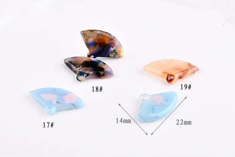 South Korea small fresh environmental protection acetic acid fan pendant material DIY earring earrings accessories | Украшения и