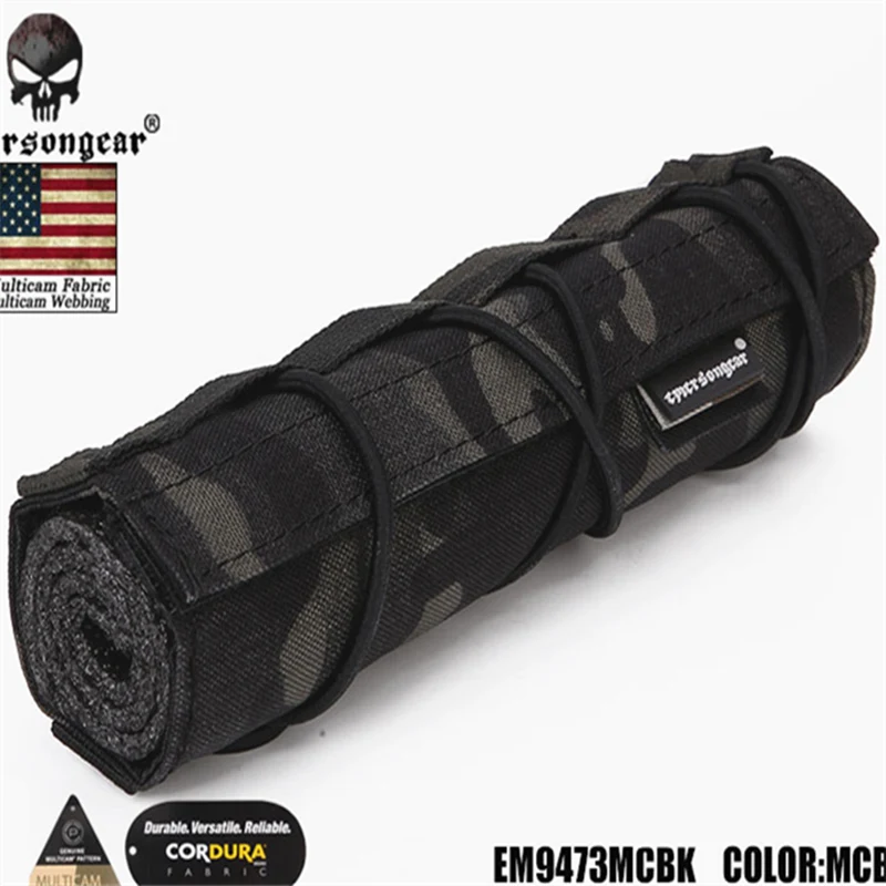 Emerson 18 см страйкбол подавитель крышка Emersongear Тактический аксессуар Quick Release CP подавитель Чехол Molle