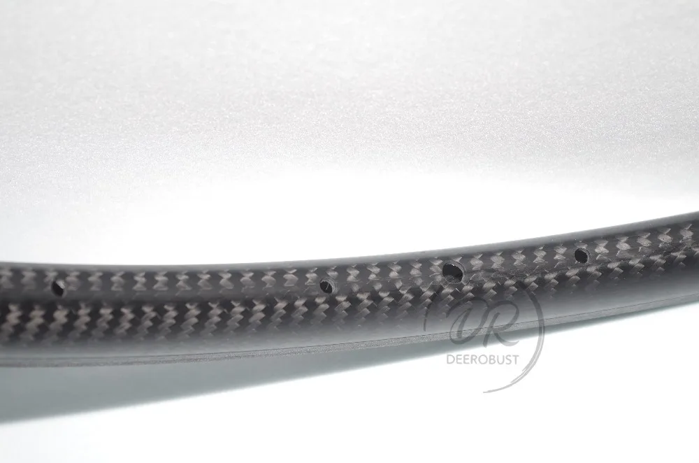 Без горения 700c 30 мм Глубокий 23 широкий углеродный шоссейный велосипед диски