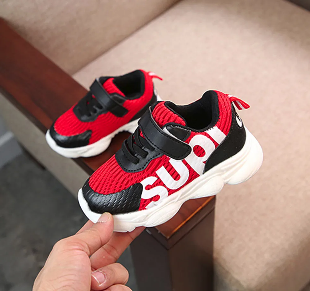MUQGEW Toddler Kids Baby Shoes Boys Girls Print Mesh Sneakers Girl net cloth casual First Walkers Anti-slip Sports | Детская одежда и