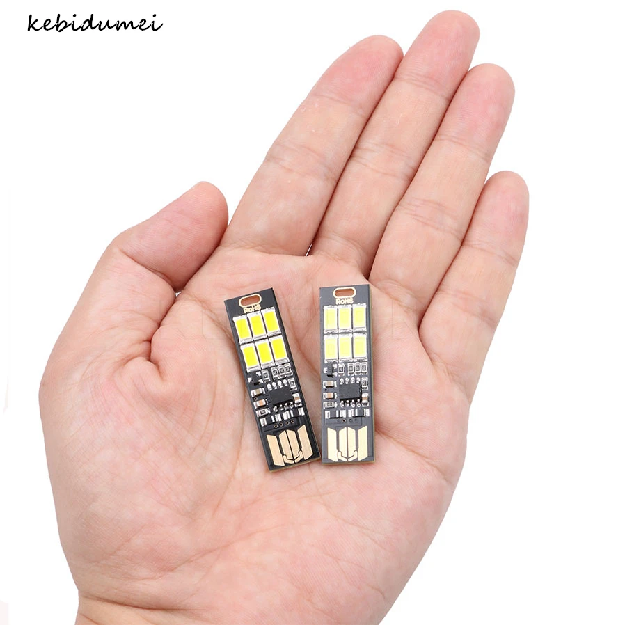Карманная мини карта Kebidumei питание от USB 6 светодиодов брелок носветильник ка 1 Вт 5