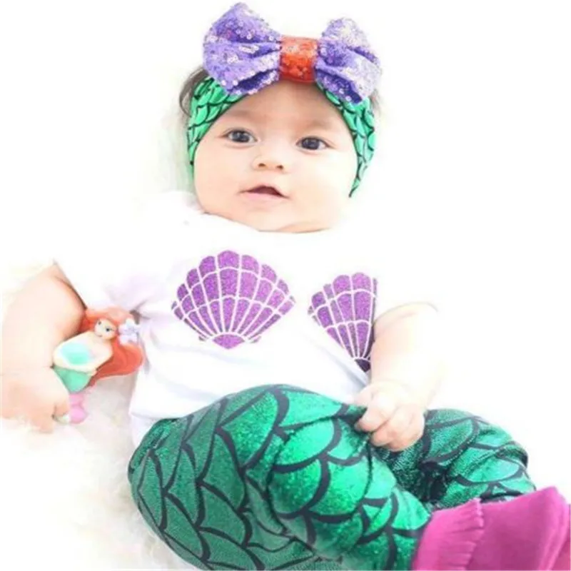 Весна-лето детская одежда для маленьких девочек топы с ракушками карнавальный