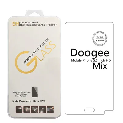 Для Doogee Mix пленка из закаленного стекла 9 H 0 26 мм 2.5D Анти-взрыв тонкий протектор