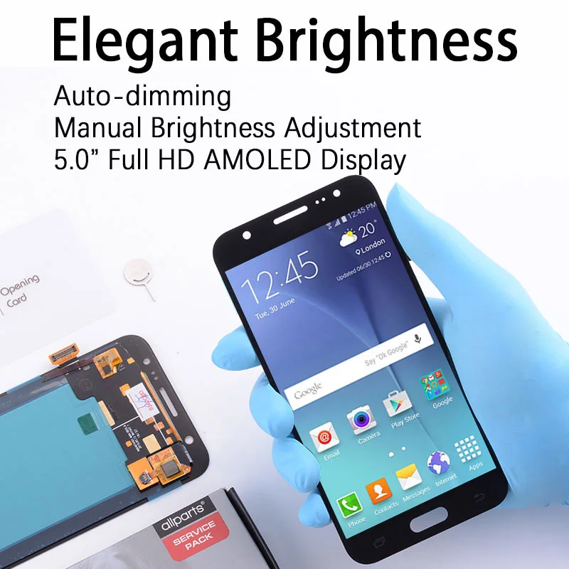 AMOLED Дисплей для SAMSUNG Galaxy J5 2015 J500 J500H J500FN J500F J500M SM LCD в сборе с тачскрином Оригинал