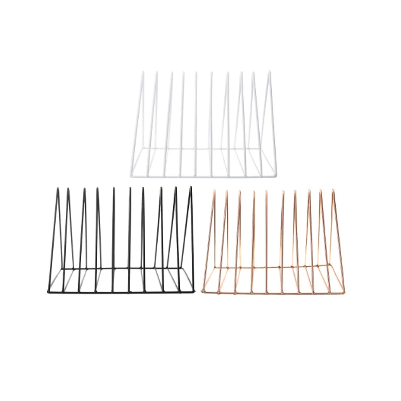 New Self Adhesive Bathroom Shelves European Books Reading rack Organizer Office Storage Iron Basket Magazine Book Holder | Дом и сад