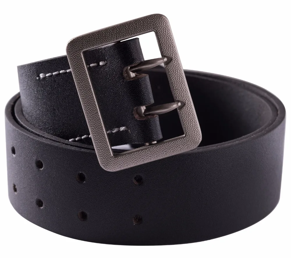 Немецкий офицер Второй мировой войны черный ремень с двумя зажимами размер талии