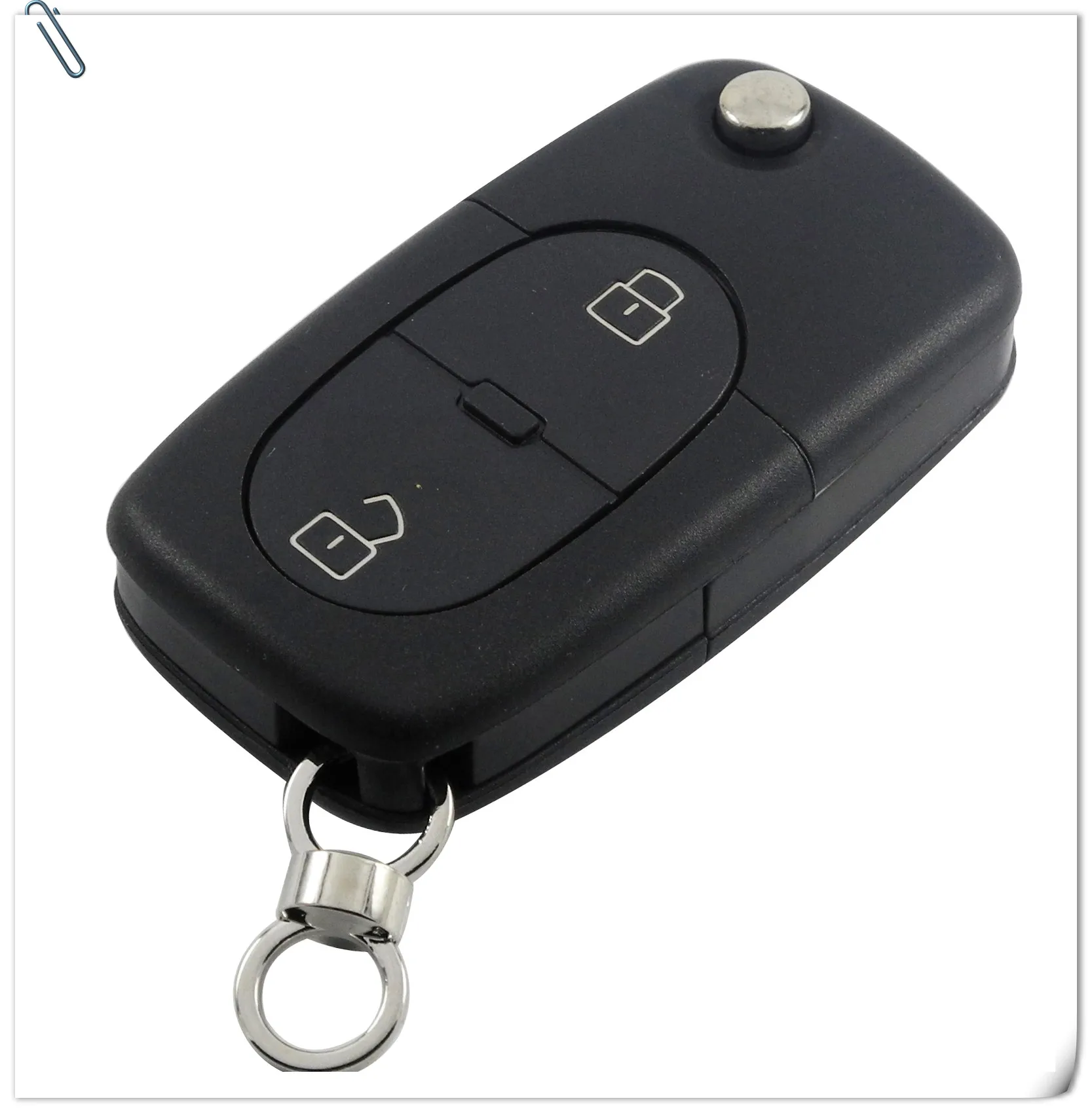 Jingyuqin заменить 2/3/4 кнопки флип ключа автомобиля чехол оболочка Fob для Audi TT A2 A3 A4 A6 A8 TT Quattro+ лезвие CR1620/CR2032 держатель