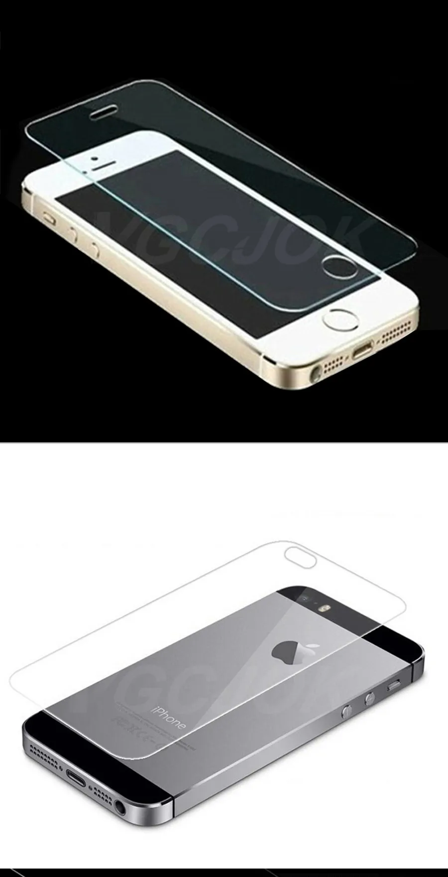 Front and Back Tempered Glass For iPhone 5 5S Screen Protector Full coverage For iPhone SE Scracth-Proof Protective Glass Cover