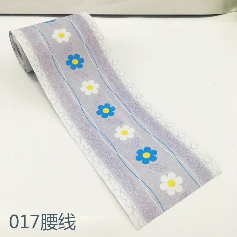 Мультфильм Детская гостиная спальня кухня плинтус для ванной комнаты плитка линия талии кирпич наклейки ПВХ самоклеющиеся обои