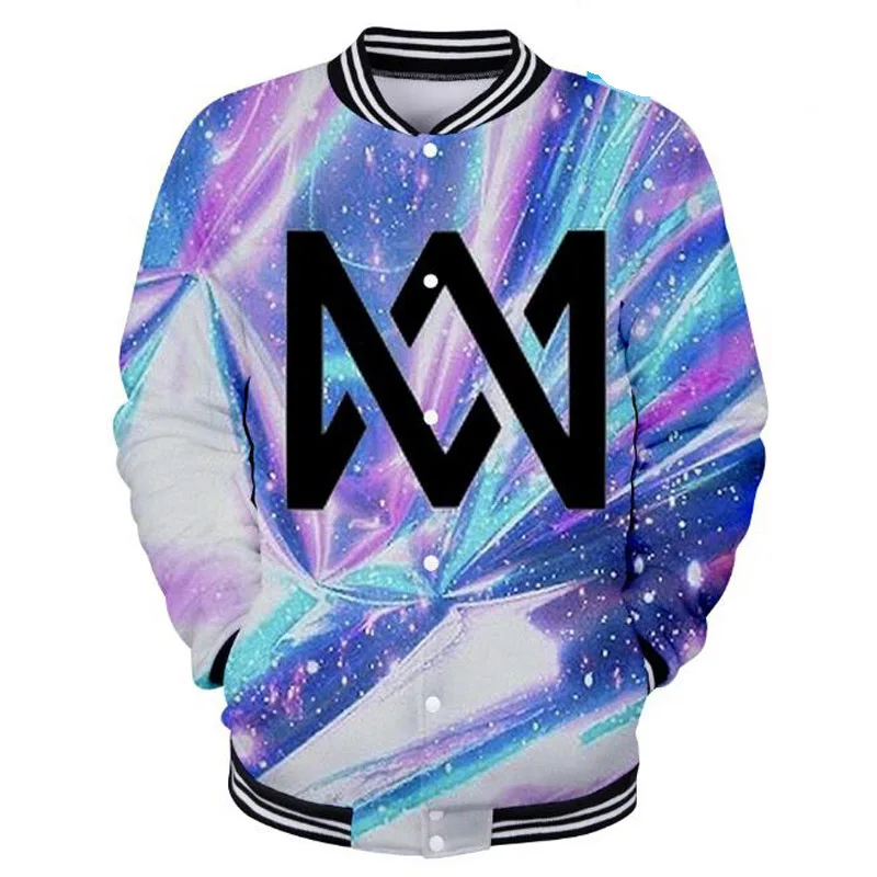 

marcus and martinus 3D print Baseball Jacket Autumn winter College Jackets Harajuku Style Women Bomber Jacket Casacos Femininos