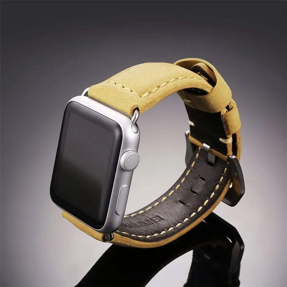 Ремешок JANSIN из натуральной кожи для Apple Watch серии 4 44 мм/40 мм ремешок iwatch 5 3 2 1 42 мм/38
