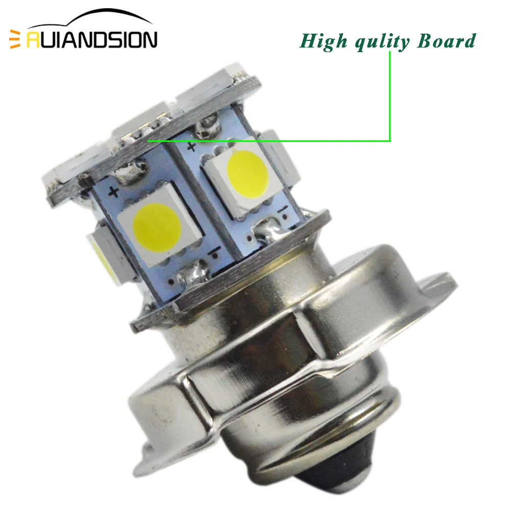 2x2 Вт 360LM P26S светодиодный 12 smd СВЕТОДИОДНЫЙ передняя фара мотоцикла 5050 чипы мотоцикла дальнего света моторная фара велосипед скутер фары для автомобиля повышенной проходимости